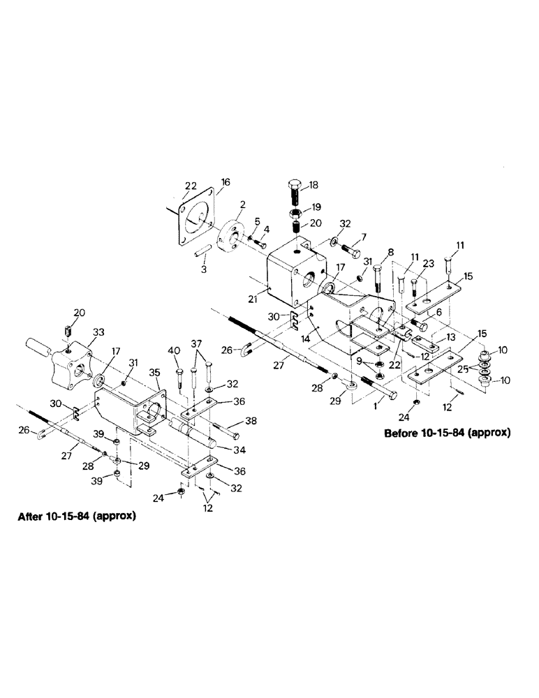 Схема запчастей Case IH KS-325 - (04-20) - TRANSFER CASE SHIFTING (04) - Drive Train