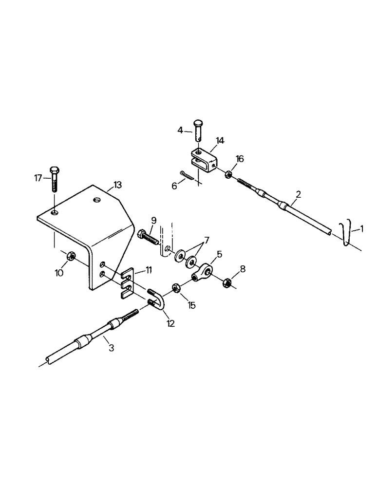 Схема запчастей Case IH CR-1280 - (04-29) - MANUAL SHIFT CABLE LINKAGE (04) - Drive Train
