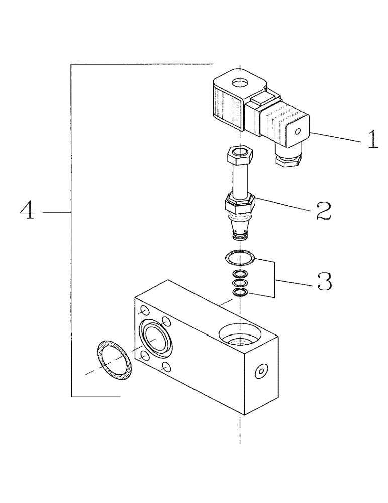 Схема запчастей Case IH 7000 - (B05-14) - HYDRAULIC SOLENOID VALVE Hydraulic Components & Circuits