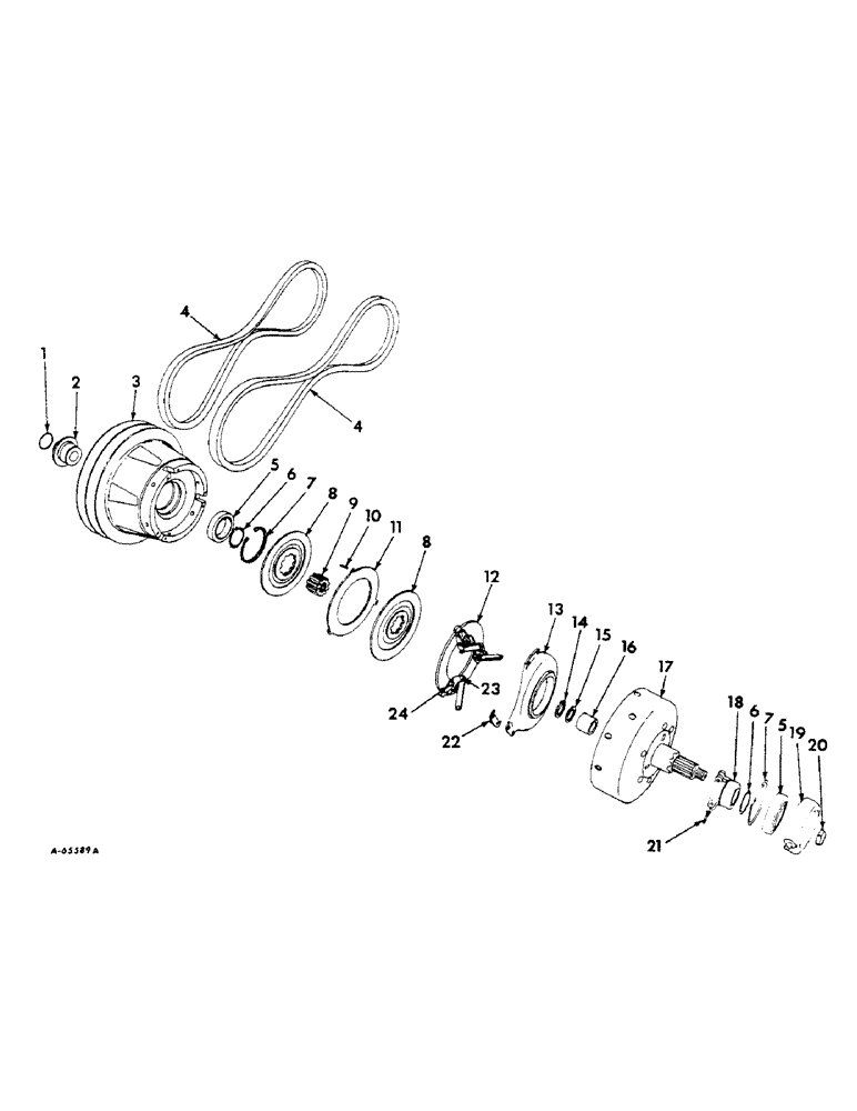 Схема запчастей Case IH 414 - (047) - GROUND DRIVE CLUTCH (18) - CLUTCH