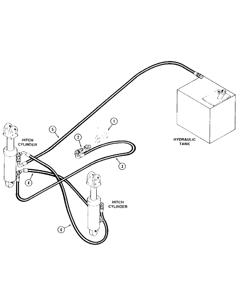 Схема запчастей Case IH 9230 - (1-024) - PICTORIAL INDEX, HITCH HYDRAULICS, PRIOR TO P.I.N. JCB0028400 (00) - PICTORIAL INDEX