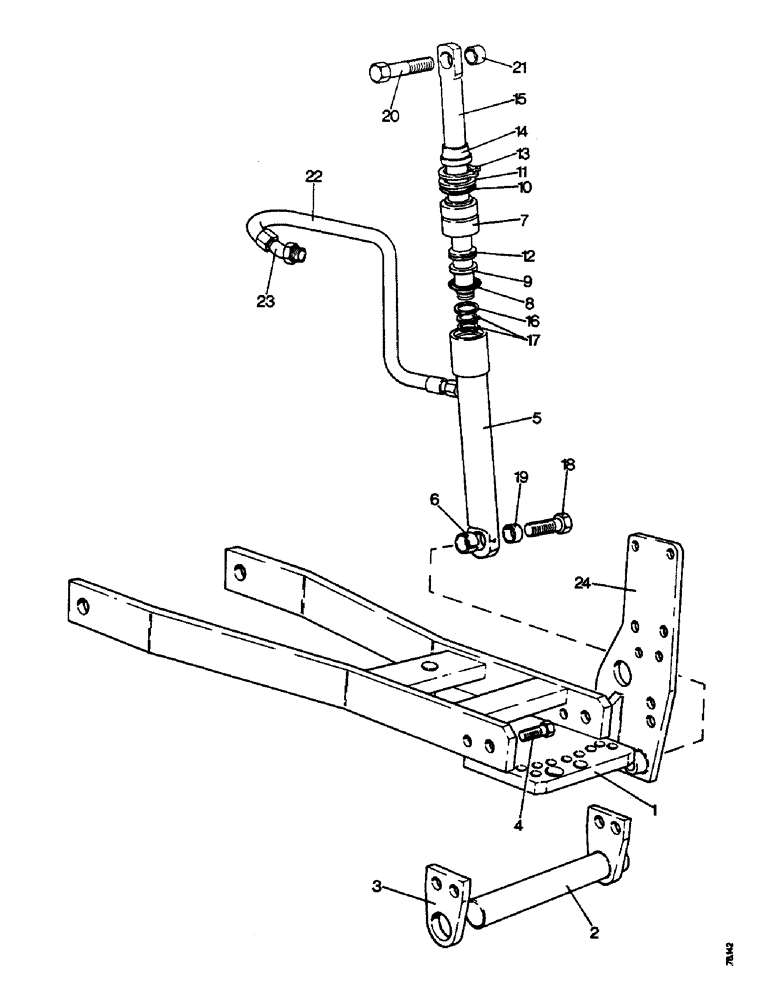 Схема запчастей Case IH 1210 - (E50) - SELECTAMATIC HYDRAULIC SYSTEM, SUPPORT RAMS (07) - HYDRAULIC SYSTEM