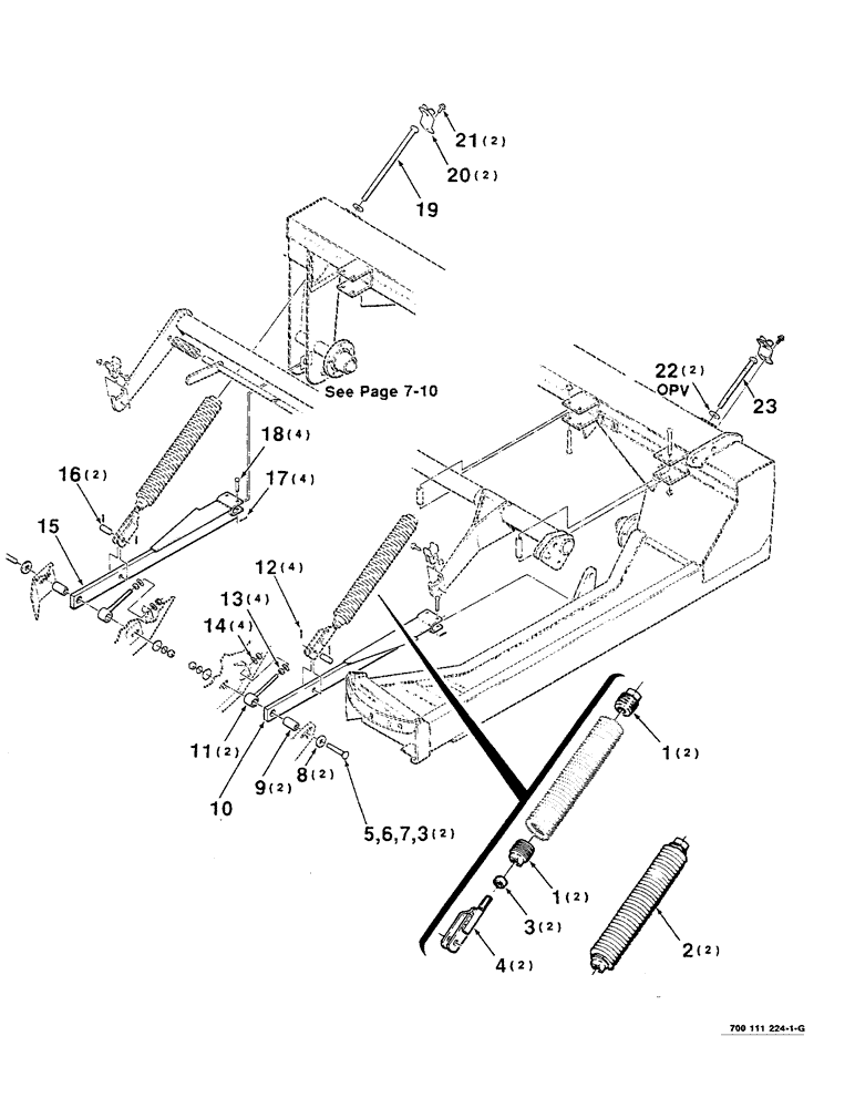 Схема запчастей Case IH 8320 - (7-08) - HEADER FLOTATION ASSEMBLY (09) - CHASSIS