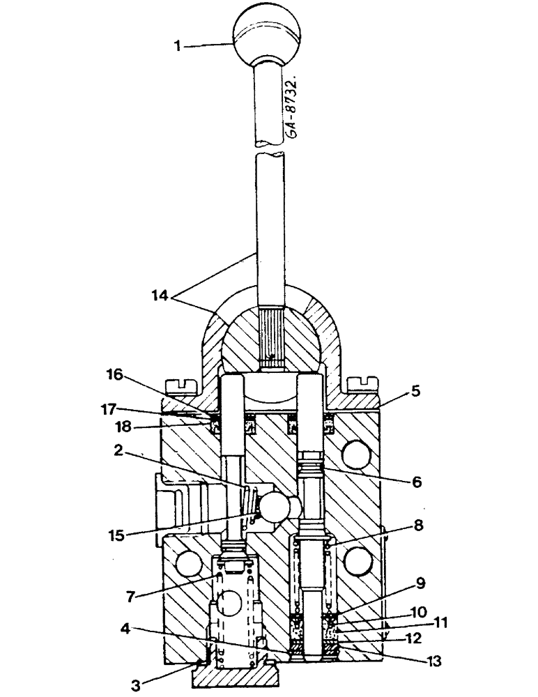 Схема запчастей Case IH 844S - (10-61) - SINGLE ACTING CONTROL VALVE (07) - HYDRAULICS