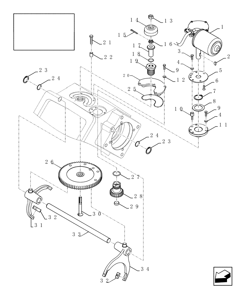 Схема запчастей Case IH 9010 - (21.130.03) - MECHANICAL TRANSMISSION, GEARSHIFT CONTROL (21) - TRANSMISSION
