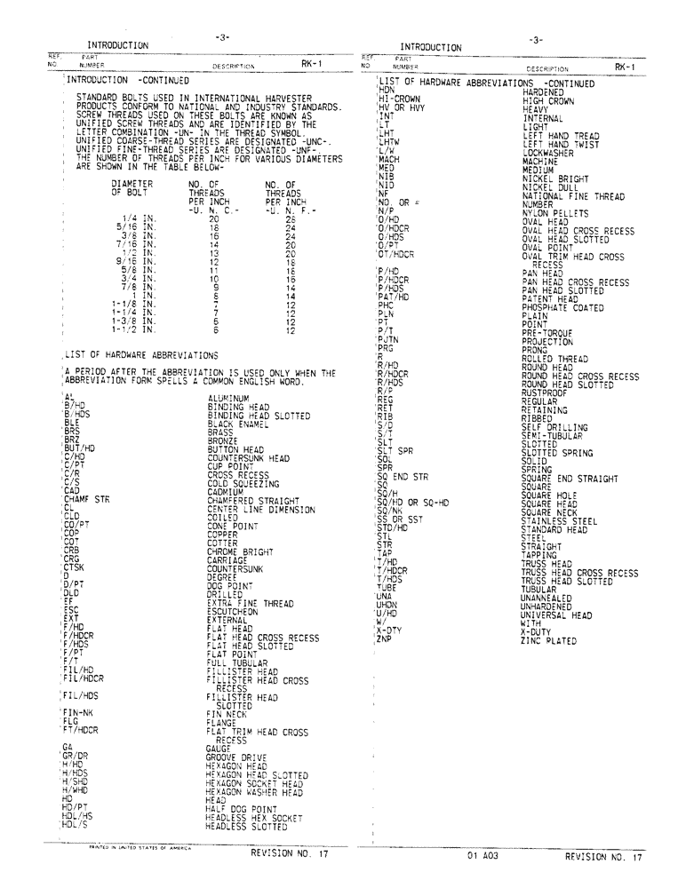 Схема запчастей Case IH 35 - (3) - INTRODUCTION 