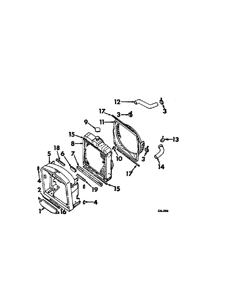 Схема запчастей Case IH 21026 - (06-03[A]) - COOLING, RADIATOR AND CONNECTIONS Cooling