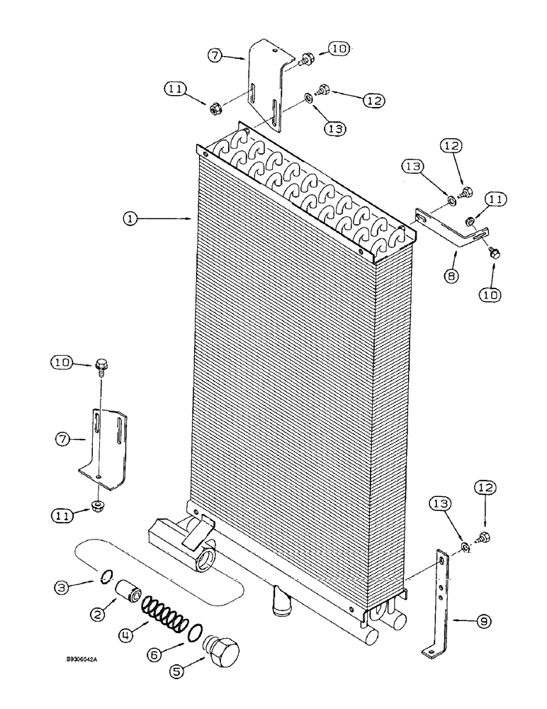 Схема запчастей Case IH 1666 - (8-20) - OIL COOLER AND MOUNTING (07) - HYDRAULICS