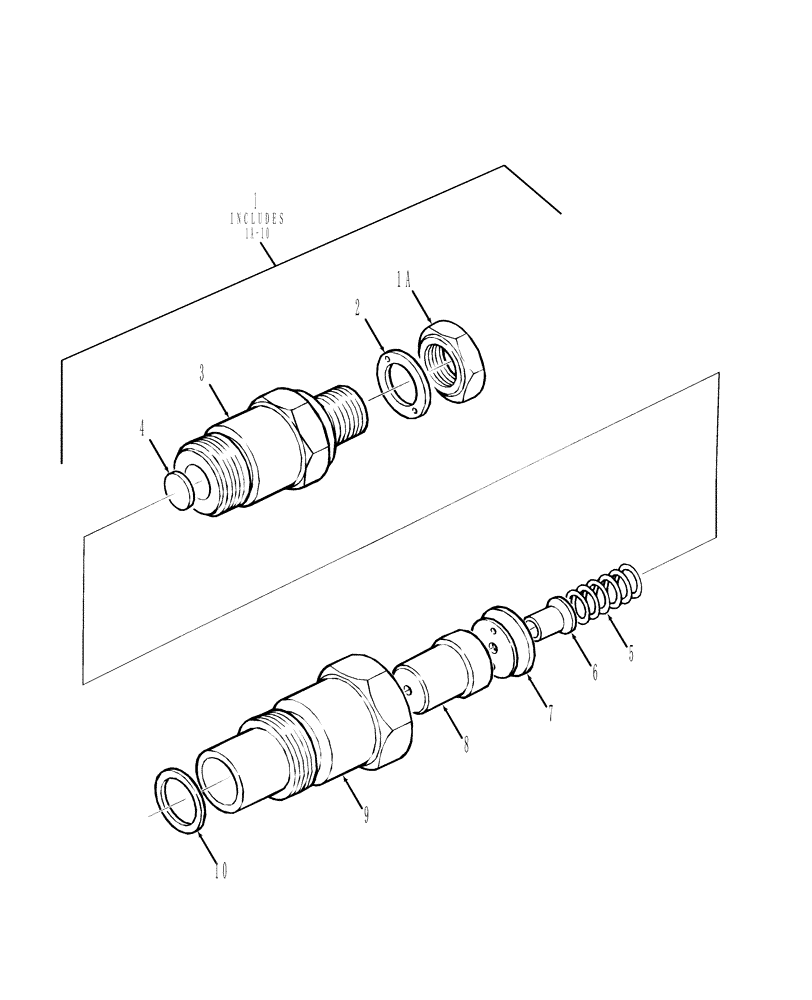 Схема запчастей Case IH DX18E - (01.09.02) - FUEL INJECTOR ASSY. (01) - ENGINE