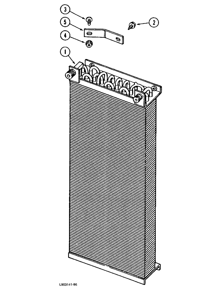 Схема запчастей Case IH 1670 - (9G-36) - CONDENSER COIL AND SUPPORT (10) - CAB & AIR CONDITIONING