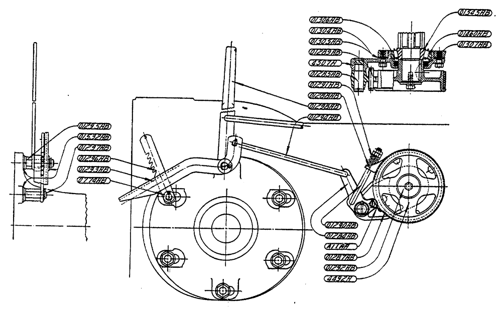Схема запчастей Case IH L-SERIES - (052) - TRANSMISSION FOOT BRAKE ASSEMBLY (06) - POWER TRAIN