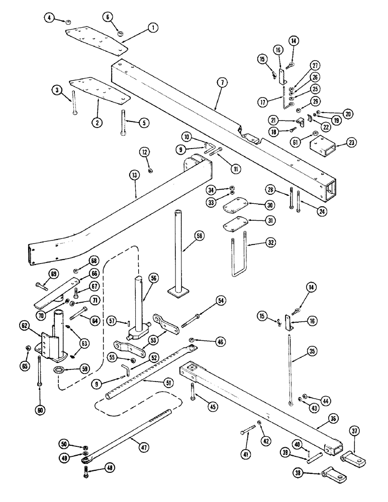 Схема запчастей Case IH 700-SERIES - (04) - HITCH AND DRAWBAR, CONTINUED 