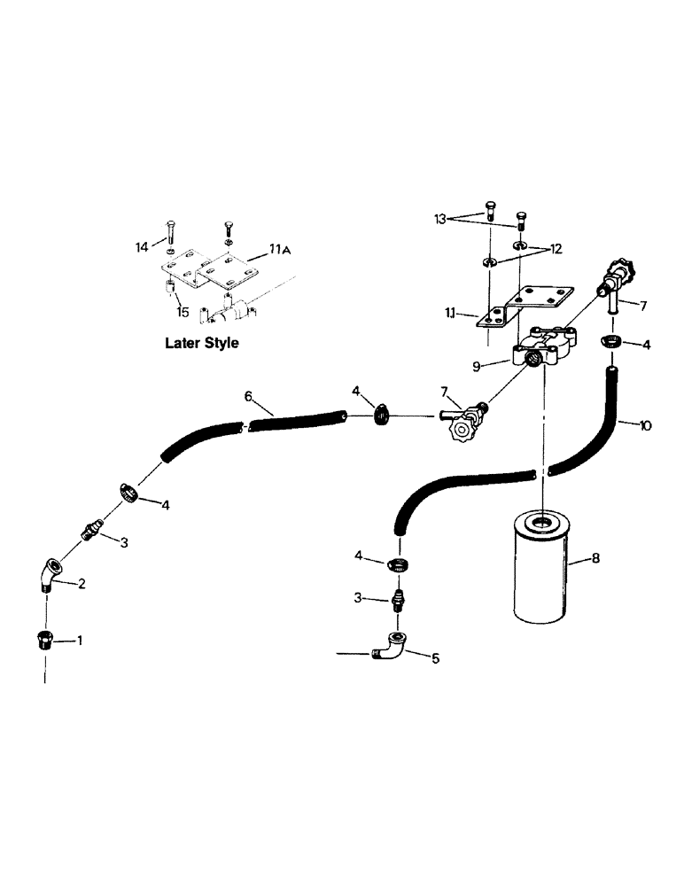 Схема запчастей Case IH ST325 - (04-07) - WATER FILTER AND MOUNTING, 3406 CAT (04) - Drive Train
