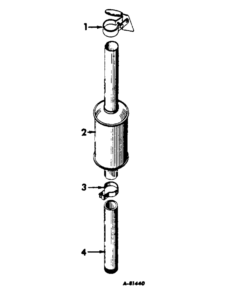Схема запчастей Case IH 303 - (378) - C-221 ENGINE, 3-9/16 X 3-11/16, VERTICAL EXHAUST MUFFLER ATTACHMENT (10) - ENGINE