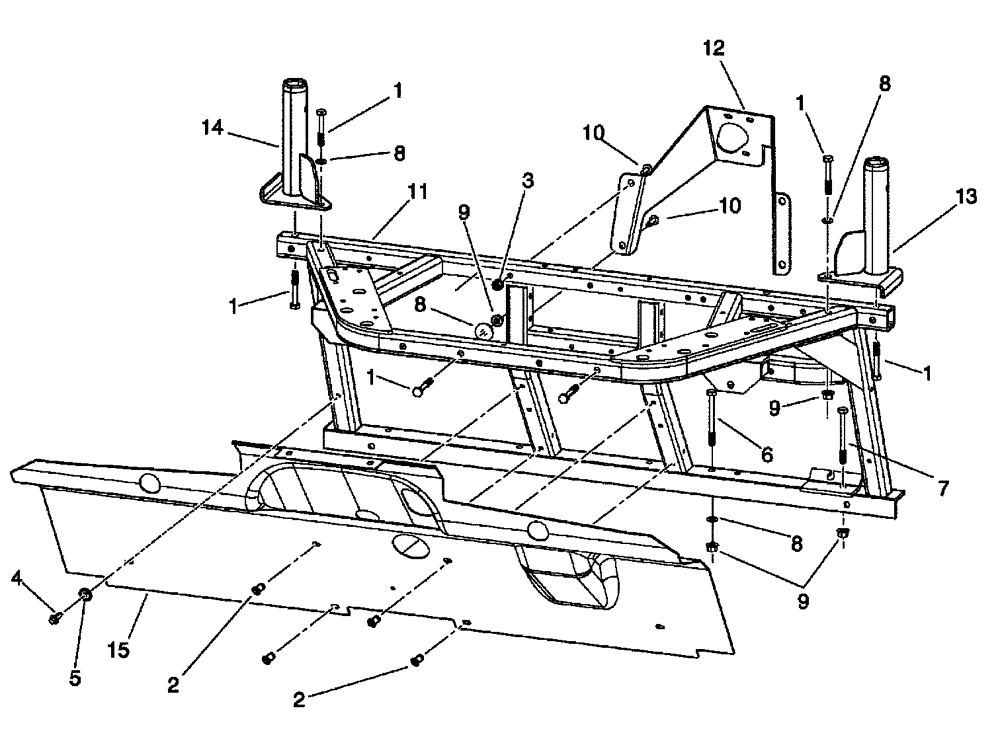 Схема запчастей Case IH SCOUT XL - (90.150.14) - FRONT BODY COMPONENTS (90) - PLATFORM, CAB, BODYWORK AND DECALS