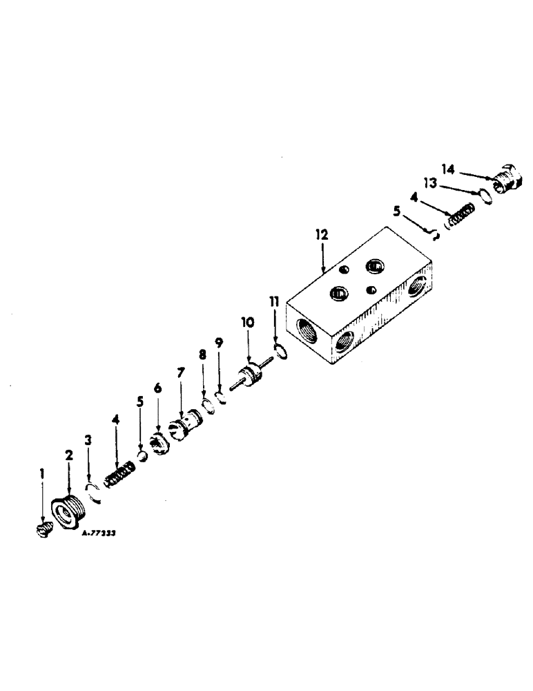 Схема запчастей Case IH 620 - (AC-12) - DOUBLE ACTING CHECK VALVE 