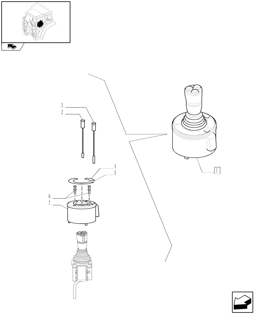 Схема запчастей Case IH PUMA 115 - (1.97.0/ R) - EHR CONTROL - BREAKDOWN (VAR.337782) (10) - OPERATORS PLATFORM/CAB
