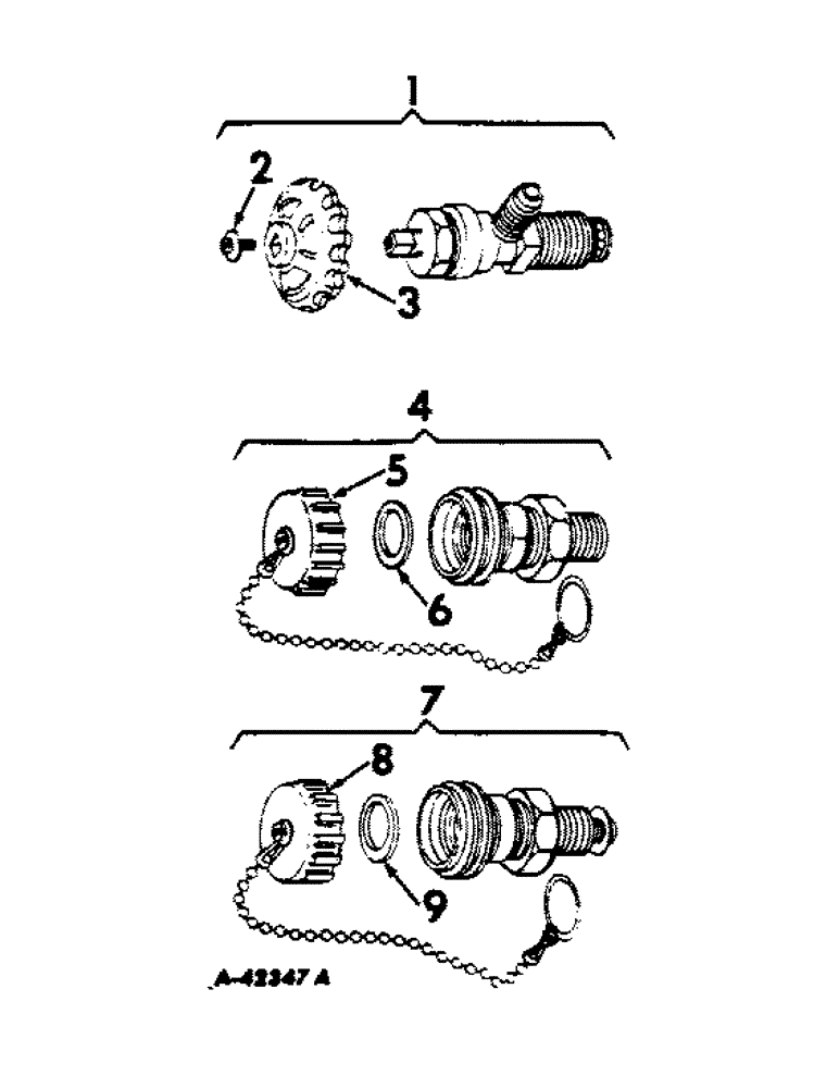 Схема запчастей Case IH 606 - (058) - FUEL SYSTEM, VALVES, L.P. GAS ENGINE TRACTORS (02) - FUEL SYSTEM