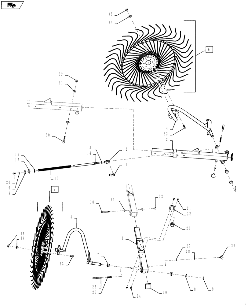 Схема запчастей Case IH WR102C - (60.630.05) - WHEEL CONVERSION KIT, 8 TO 10 WHEEL (60) - PRODUCT FEEDING