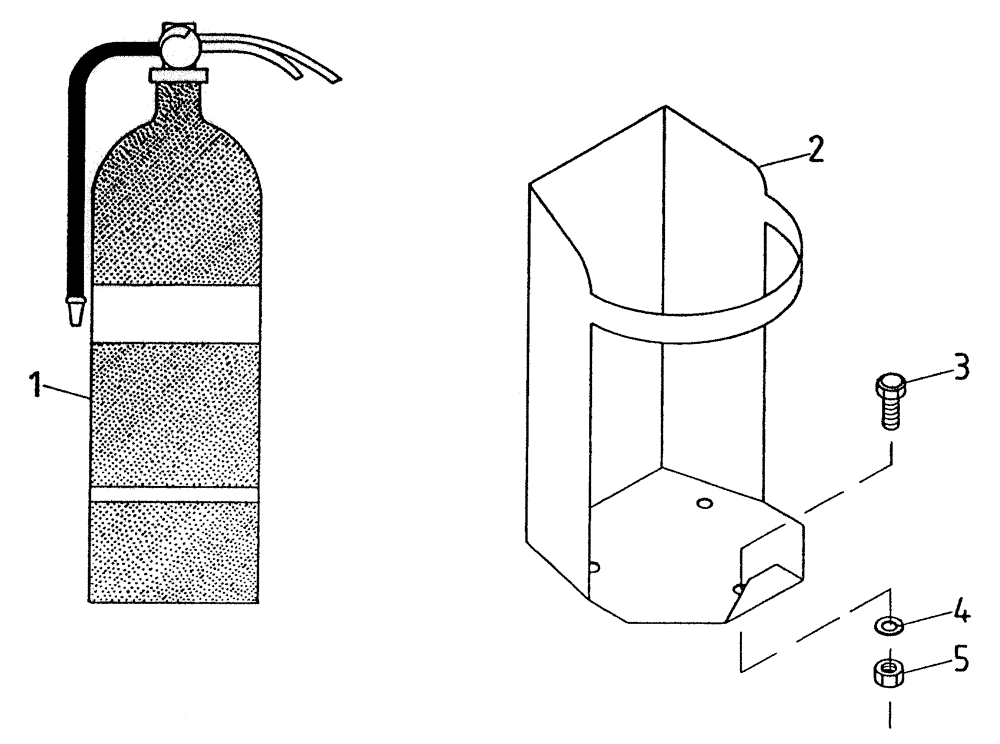 Схема запчастей Case IH 7700 - (A05[75A]) - FIRE EXTINGUISHER Mainframe & Functioning Components
