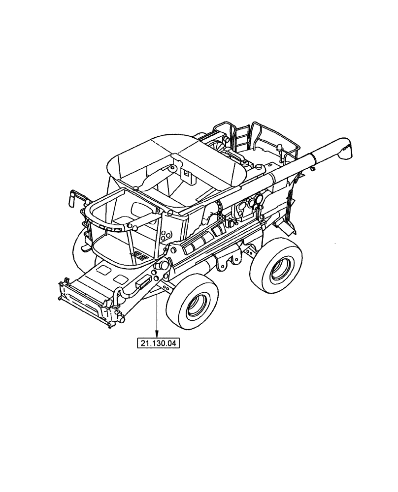 Схема запчастей Case IH 5130 - (21.000.00) - PICTORIAL INDEX - TRANSMISSION (21) - TRANSMISSION
