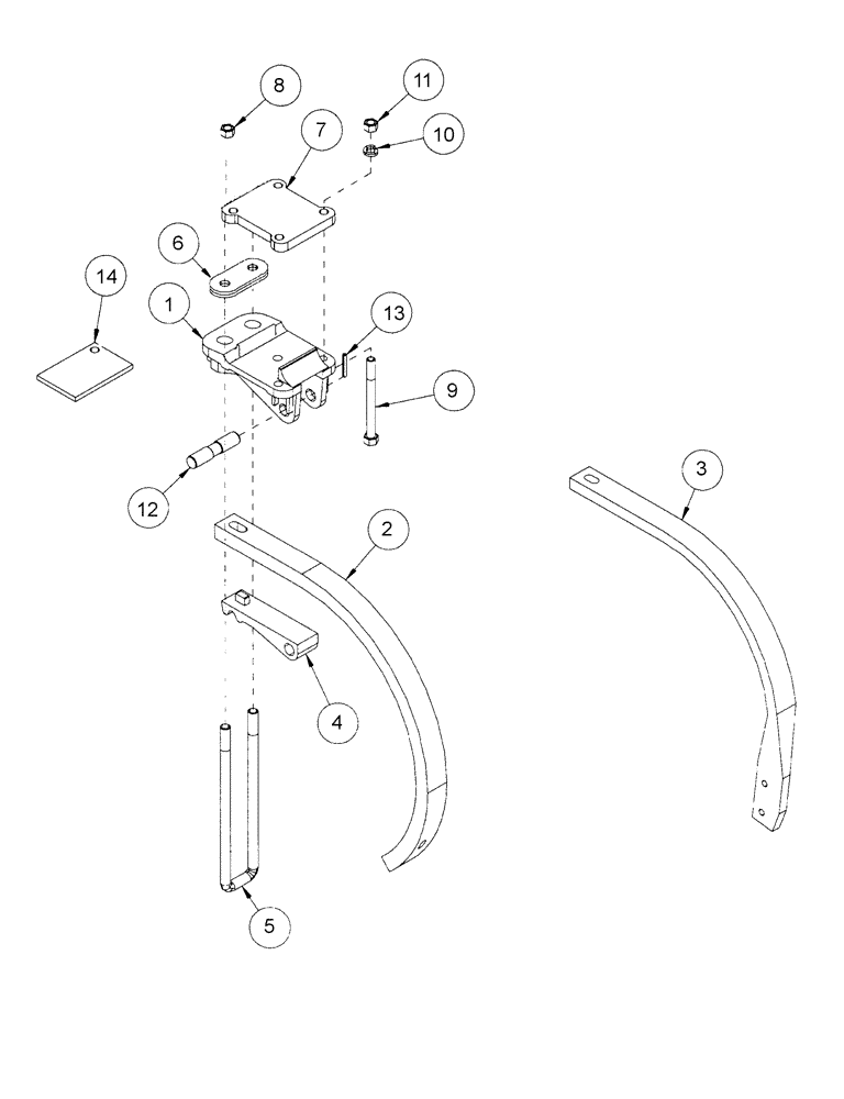 Схема запчастей Case IH ATX - (10-10) - SOLID MOUNT SHANK ASSEMBLY, STANDARD "C" AND EDGE-ON SHANKS (09) - CHASSIS/ATTACHMENTS