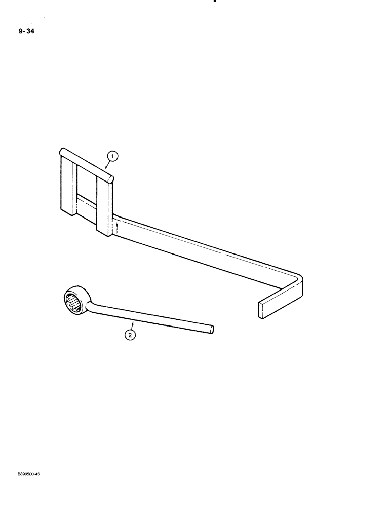 Схема запчастей Case IH 122 - (9-34) - TOOLS (09) - CHASSIS/ATTACHMENTS