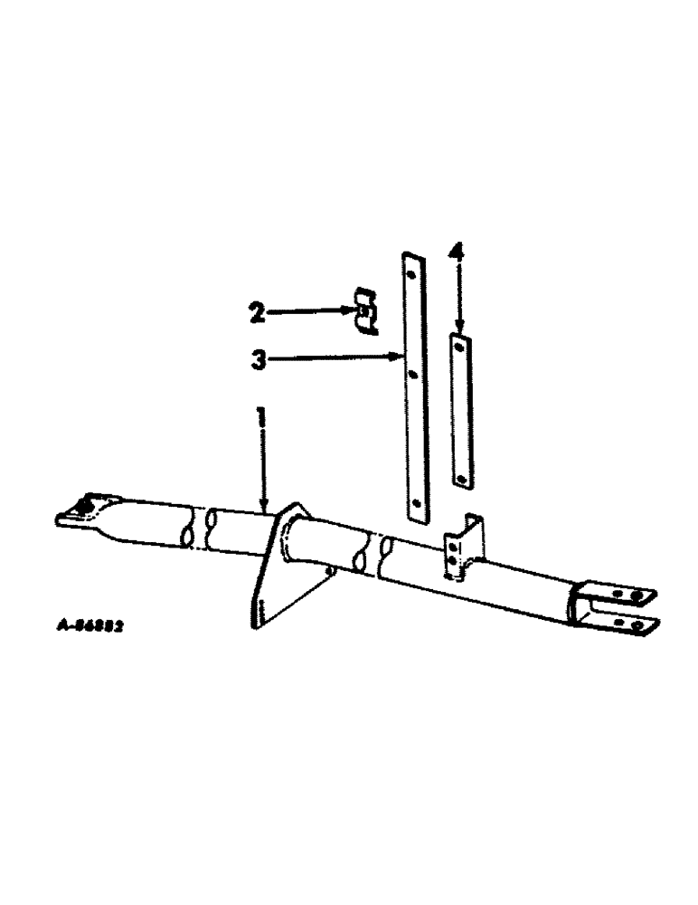 Схема запчастей Case IH 311 - (Q-13) - HITCH TONGUE AND CONNECTIONS, FOR TRAILING HITCH 