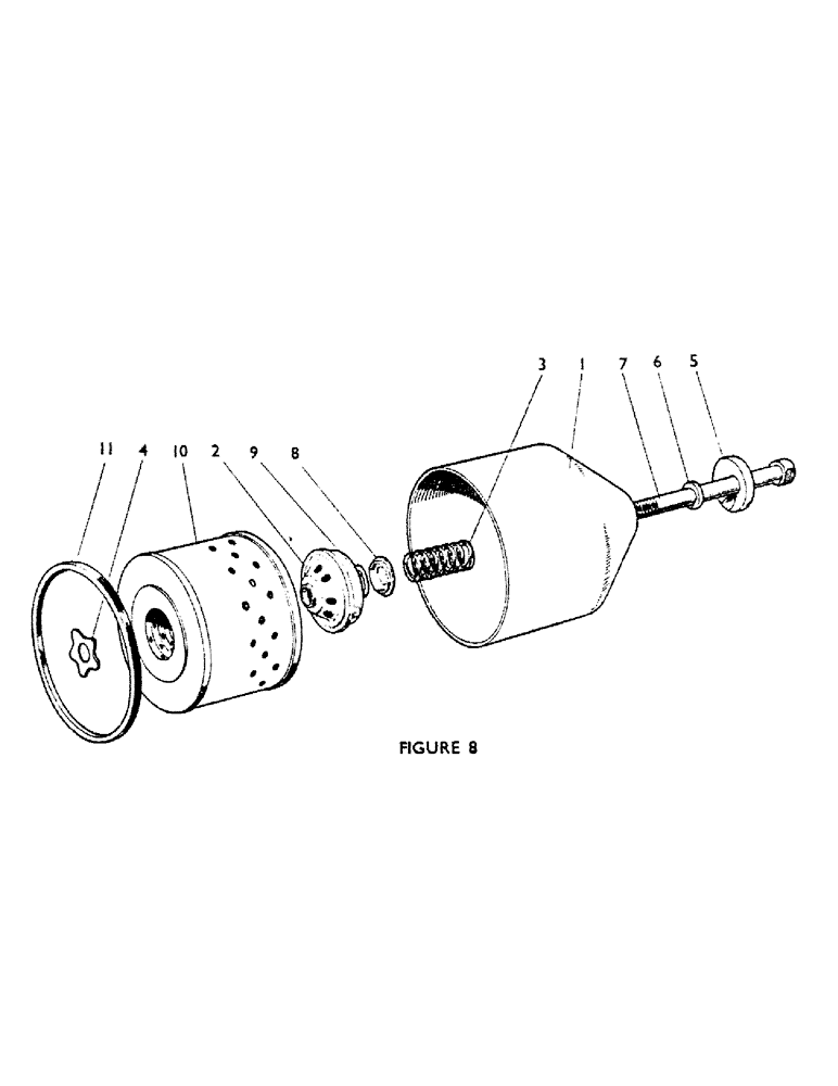 Схема запчастей Case IH 780 - (016) - OIL FILTER (01) - ENGINE