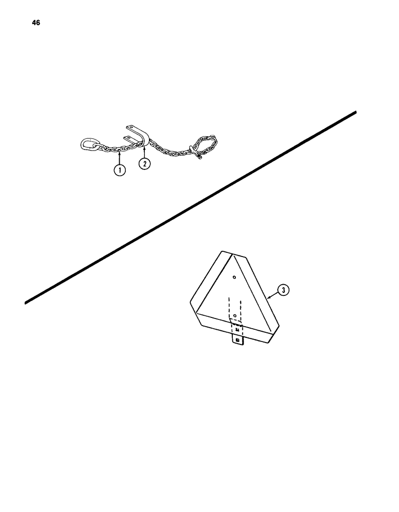 Схема запчастей Case IH 96 - (46) - SAFETY CHAIN 