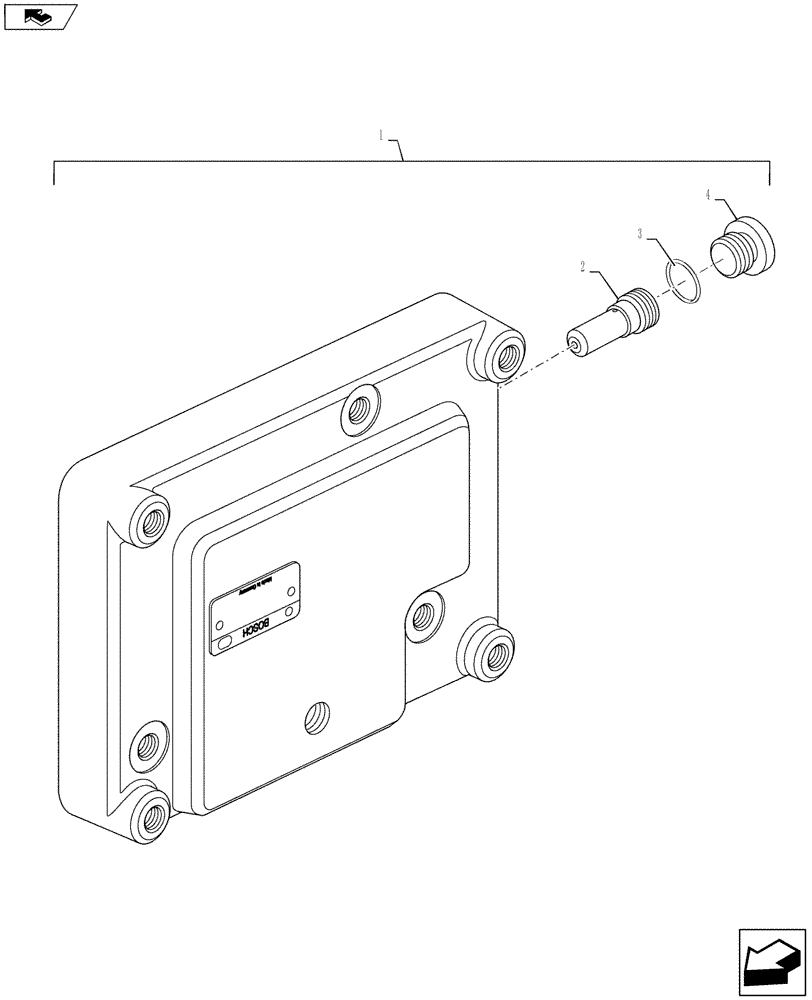 Схема запчастей Case IH PUMA 160 - (35.204.19) - TOP COVER - VALVE - MECHANICAL REAR REMOTES (35) - HYDRAULIC SYSTEMS