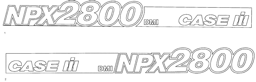 Схема запчастей Case IH 2800-16 - (90.108.02[01]) - DECALS (09) - CHASSIS/ATTACHMENTS