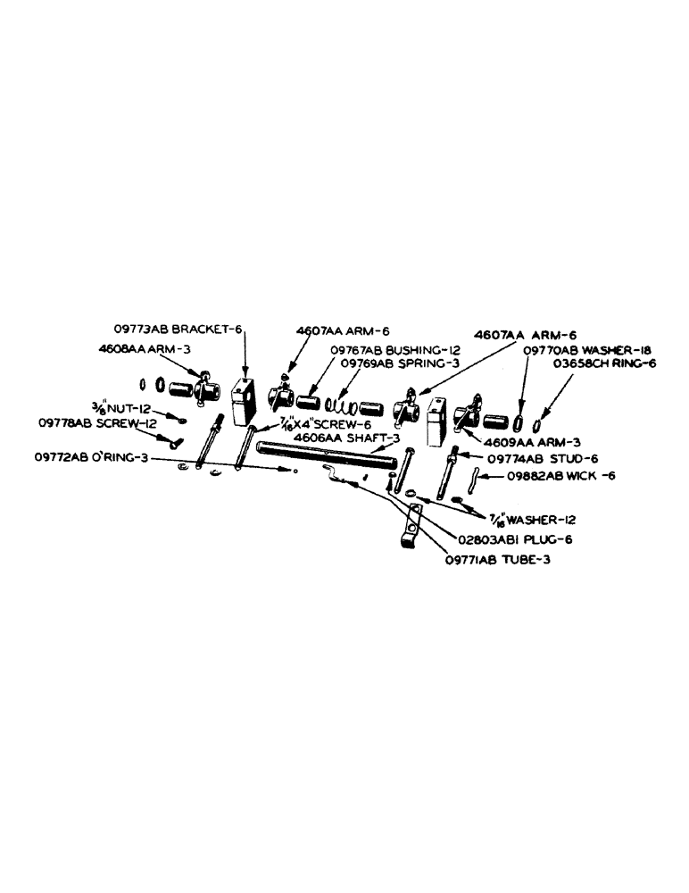 Схема запчастей Case IH 600-SERIES - (033) - LP-GAS ENGINE, ROCKER ARMS (02) - ENGINE