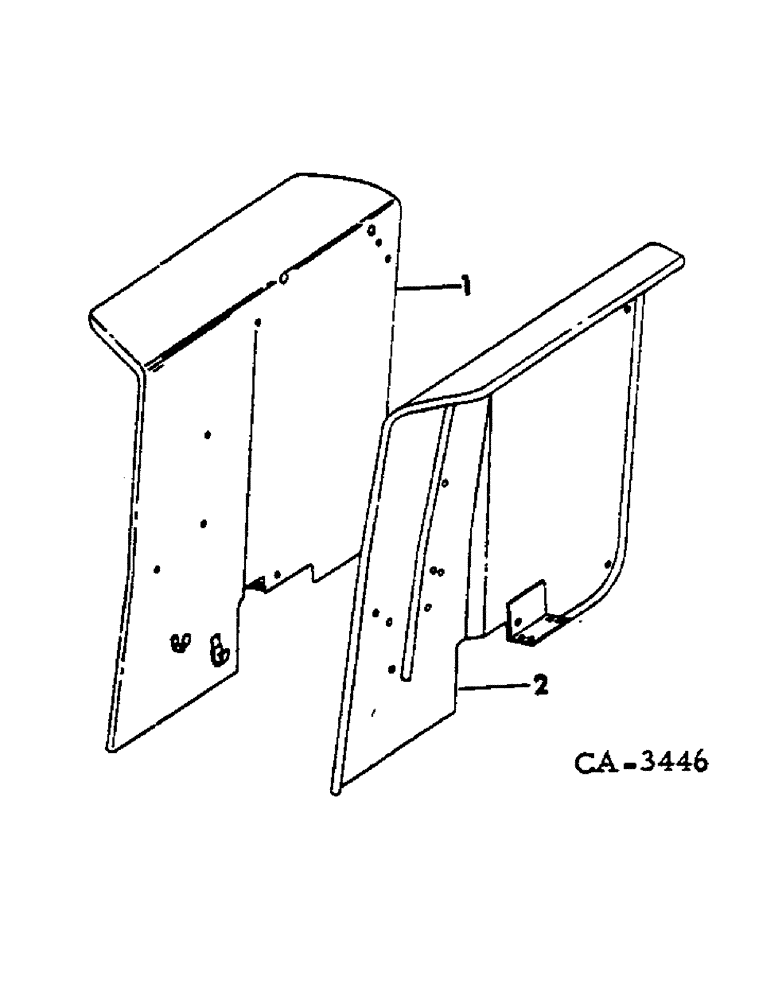 Схема запчастей Case IH 674 - (13-04) - SUPERSTRUCTURE, REAR FENDERS, FOR TRACTORS WITH GROVE ATTACHMENT (05) - SUPERSTRUCTURE