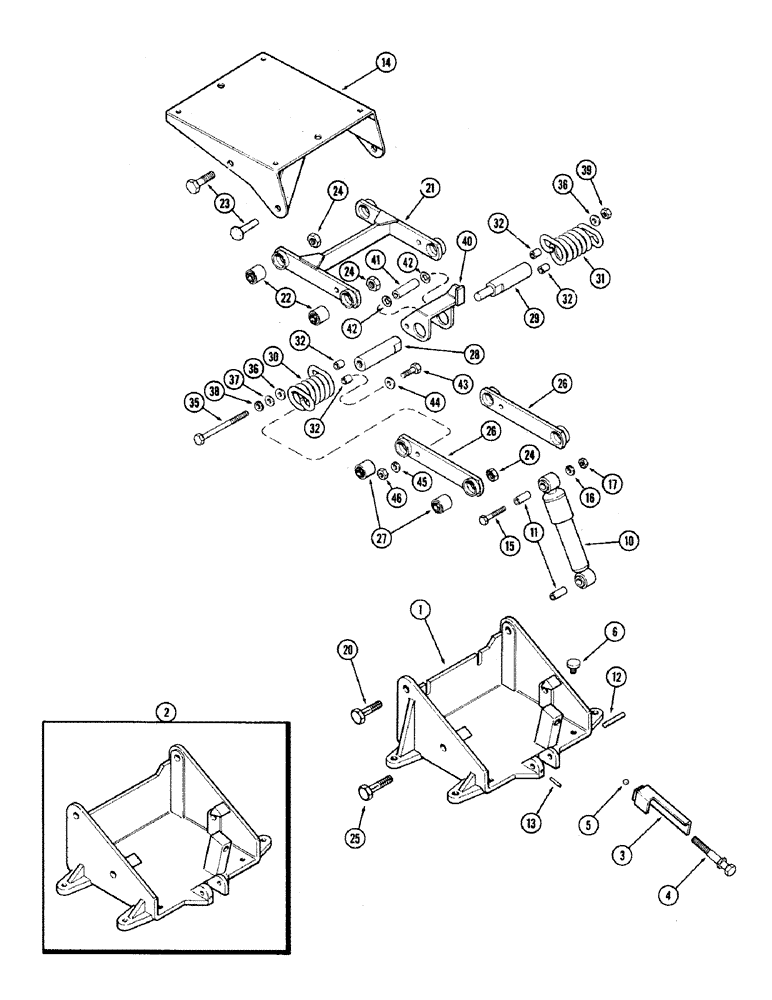 Схема запчастей Case IH 870 - (282) - SEAT SUSPENSION (09) - CHASSIS/ATTACHMENTS