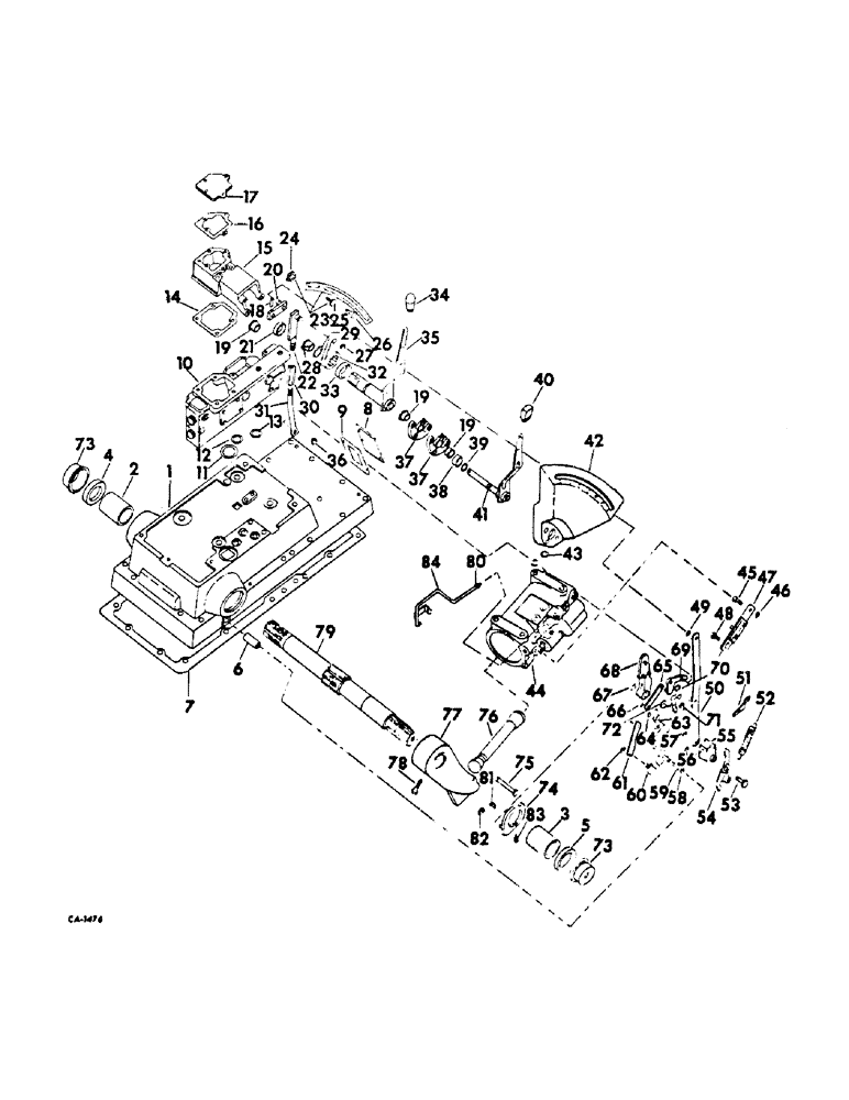 Схема запчастей Case IH 2856 - (F-32) - HYDRAULICS SYSTEM, DRAFT CONTROL (07) - HYDRAULIC SYSTEM