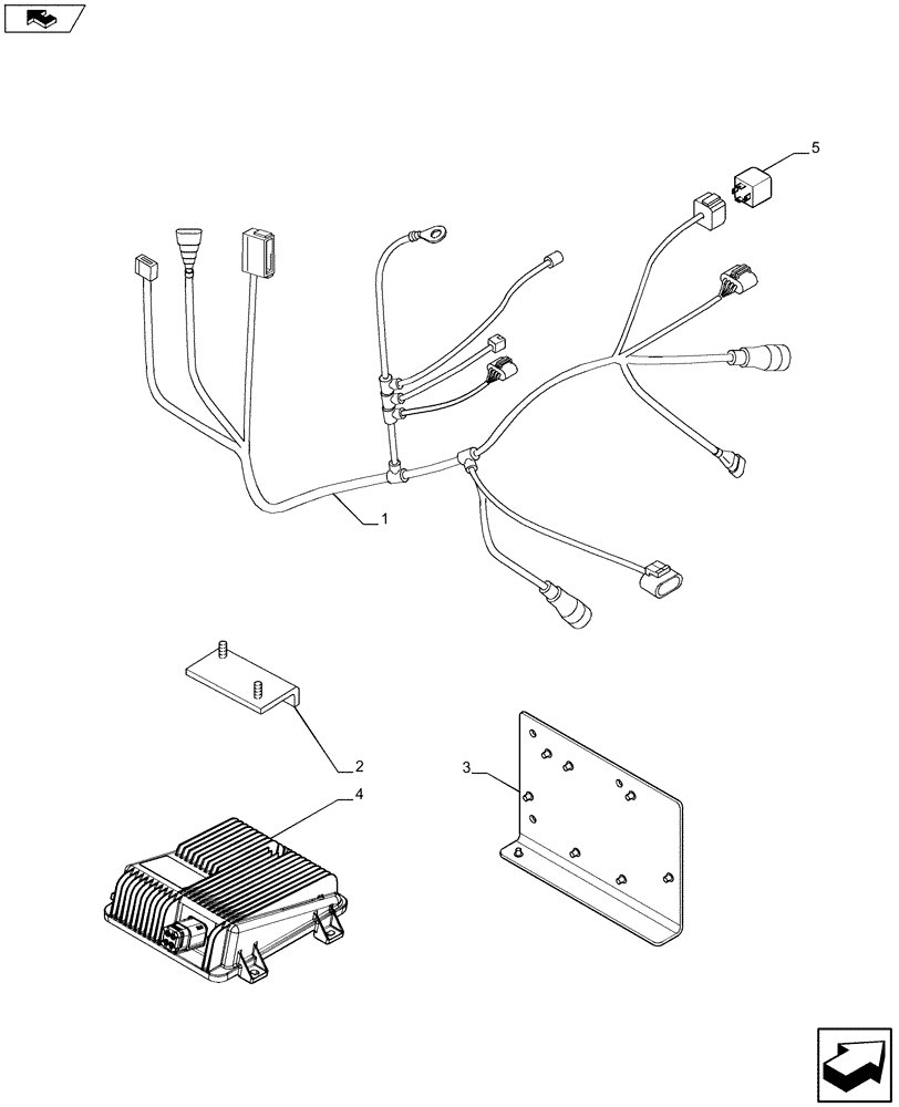 Схема запчастей Case IH PUMA 170 - (55.100.05[02]) - DENOX CABLE (55) - ELECTRICAL SYSTEMS