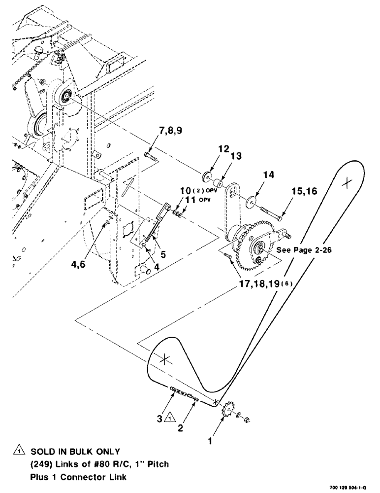 Схема запчастей Case IH 8575 - (2-24) - AUXILIARY DRIVE ASSEMBLY, LEFT Driveline