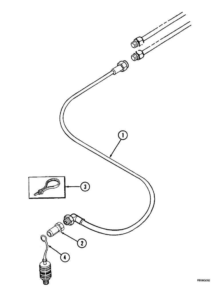 Схема запчастей Case IH L750 - (8-06) - HYDRAULICS - REAR MOUNT (2 FUNCTION) (08) - HYDRAULICS