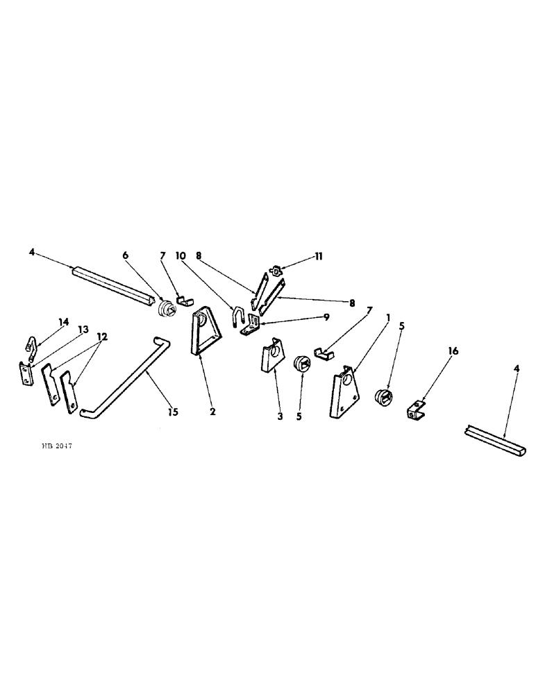 Схема запчастей Case IH 150 - (04) - ROCKSHAFT AND LIFT ARMS 
