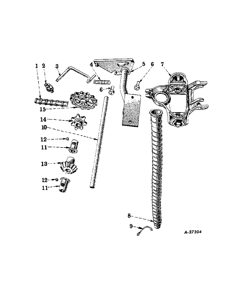 Схема запчастей Case IH 1A-101 - (H-07) - HOPPER BRACKET AND TUBE 
