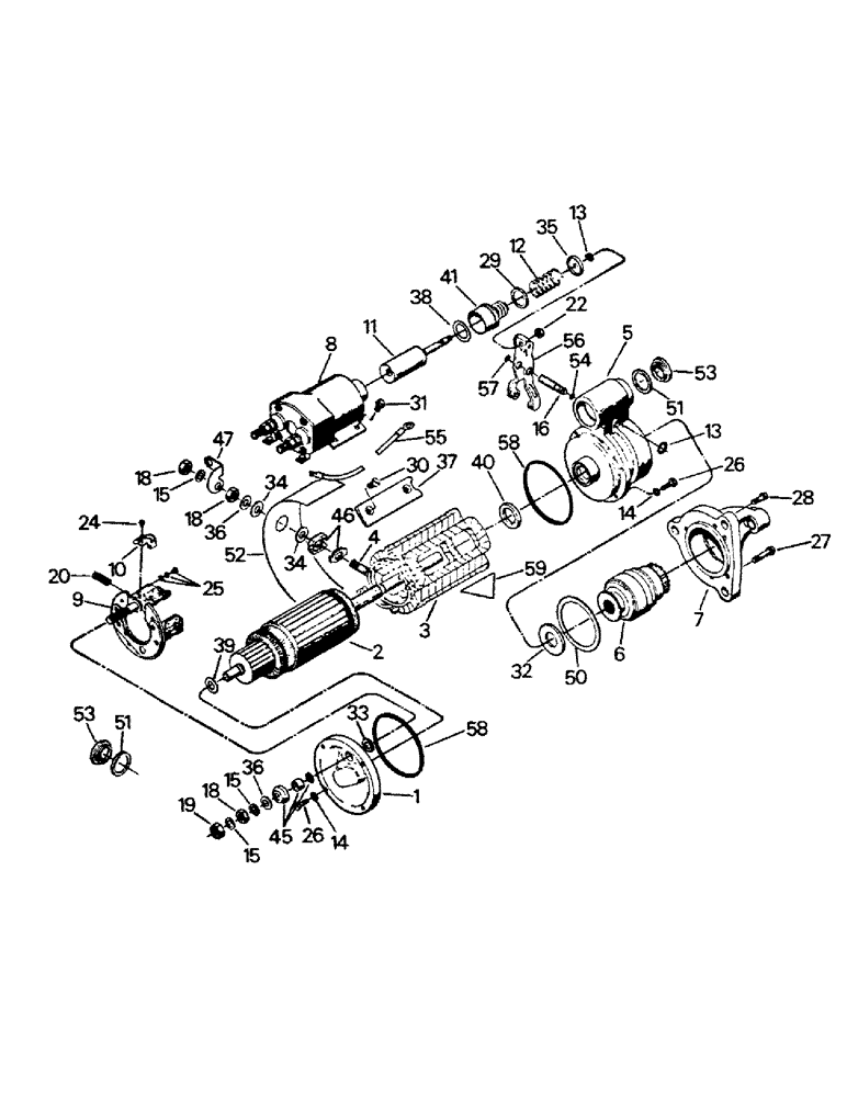 Схема запчастей Case IH CP-1400 - (02-04) - STARTER ASSEMBLY (06) - ELECTRICAL