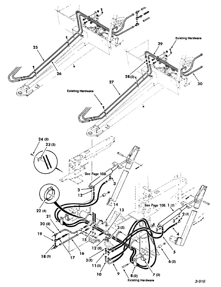 Схема запчастей Case IH 8450 - (130) - KICKER EJECTOR, HYDRAULIC, ASSEMBLY (16) - BALE EJECTOR