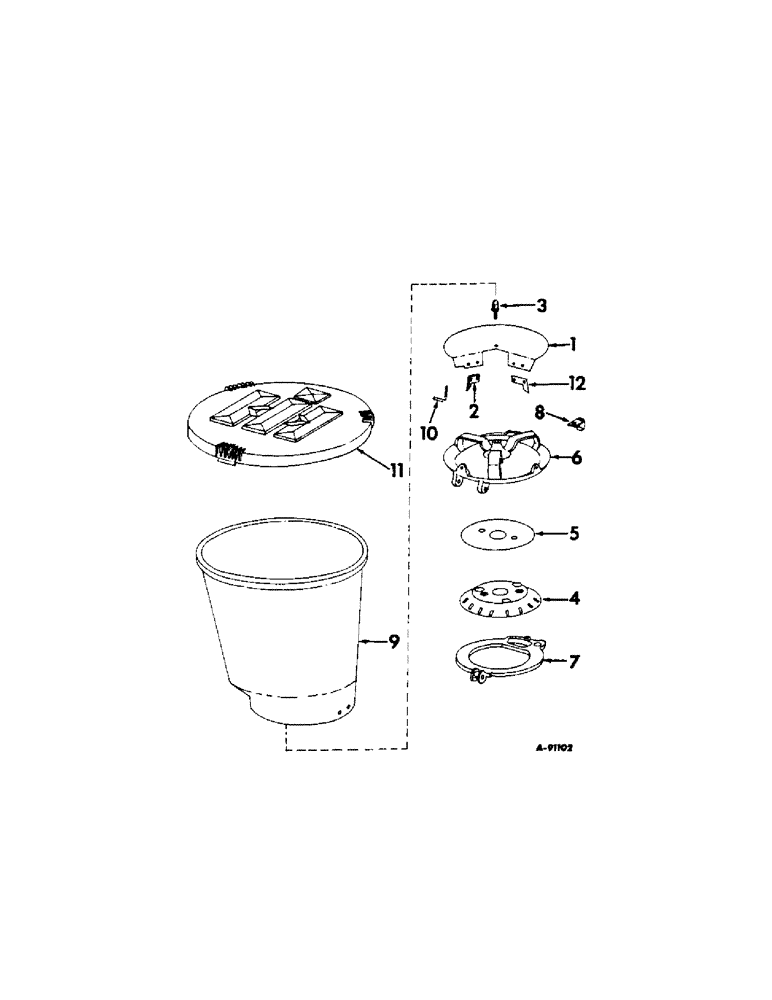 Схема запчастей Case IH 188 - (C-47) - PEANUT AND BEAN PLANTER EQUIPMENT, COMBINATION TYPE, 1968 AND SINCE, ONE PER ROW 