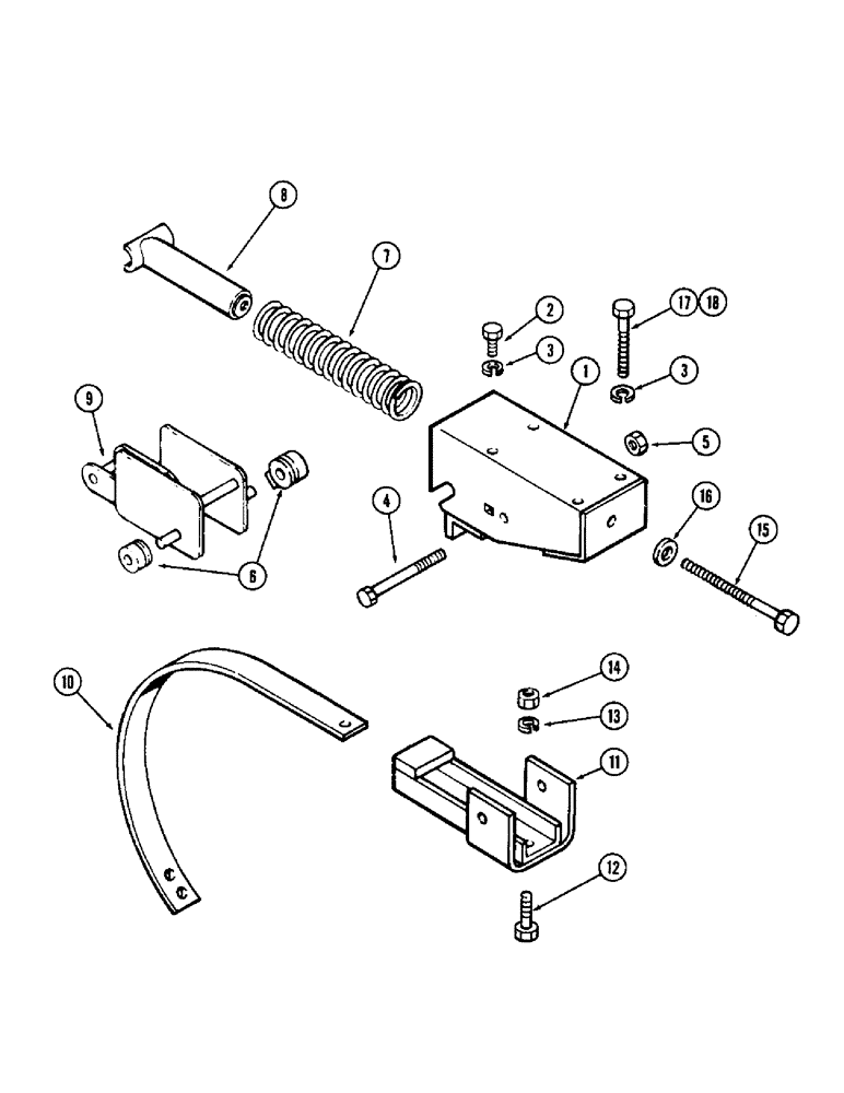 Схема запчастей Case IH 1900 - (14) - TRIP ASSEMBLY 