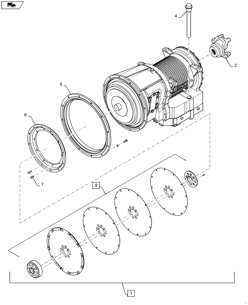 Схема запчастей Case IH TITAN 3030 - (21.114.02) - TRANSMISSION, ALLISION 3000RDS (21) - TRANSMISSION