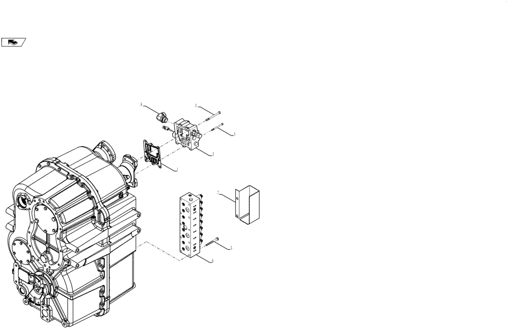 Схема запчастей Case IH STEIGER 400 - (21.135.01[02]) - TRANSMISSION - POWER SHIFT - VALVE MOUNTING, PS4, 8.5C (21) - TRANSMISSION