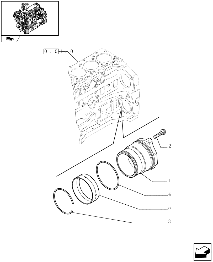 Схема запчастей Case IH PUMA 140 - (0.35.0) - POWER TAKE OFF (01) - ENGINE