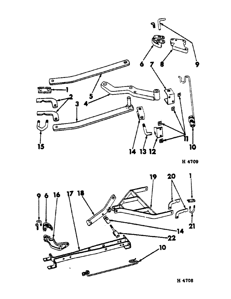 Схема запчастей Case IH 100 - (B-20) - HYDRAULIC LIFT PARTS 
