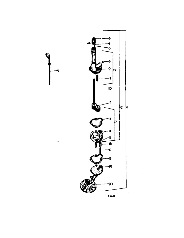 Схема запчастей Case IH 2300 - (2-14) - PETROL ENGINE, LUBRICATION SYSTEM (01) - ENGINE